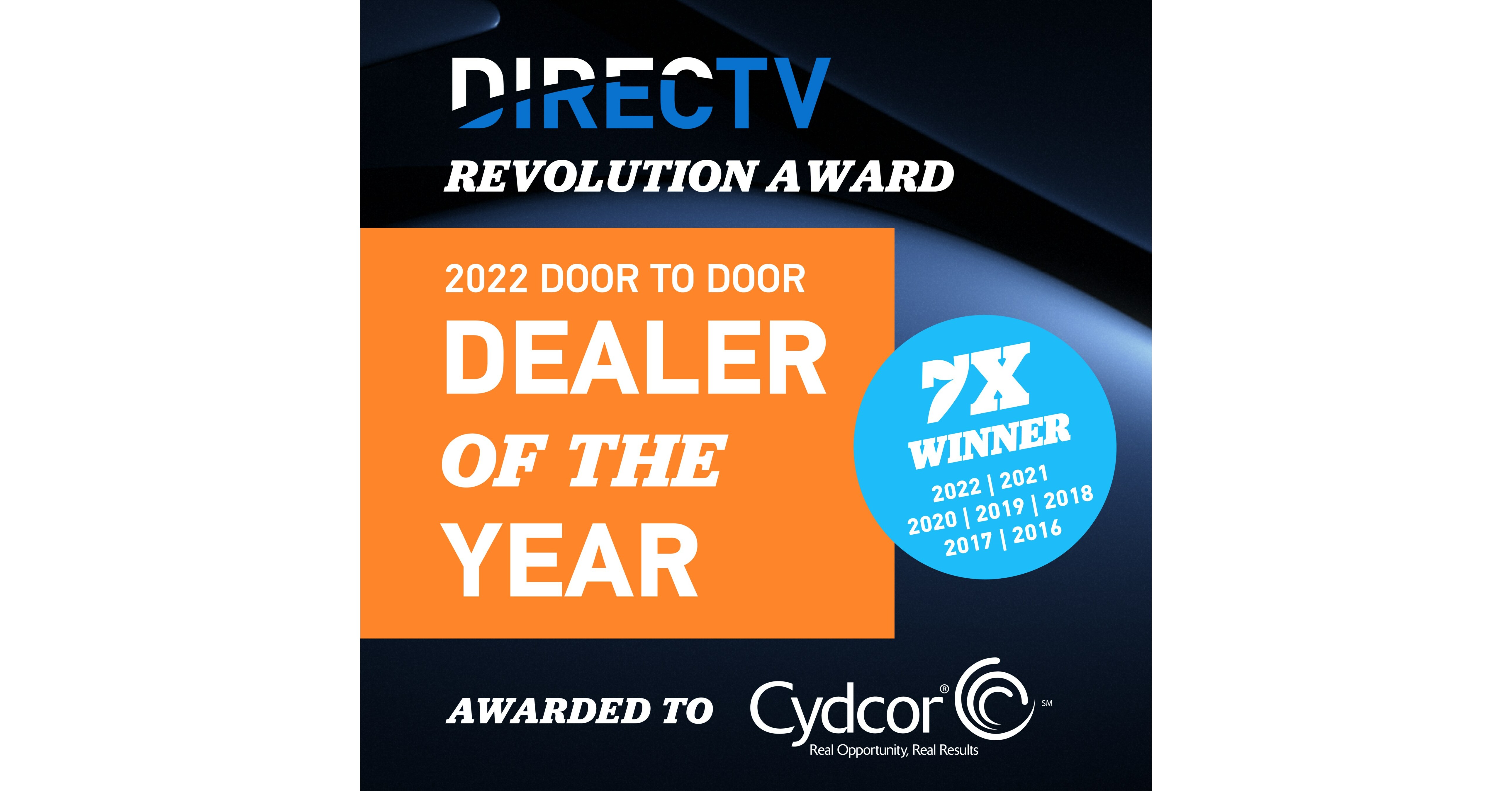 Cydcor Earns Prestigious DIRECTV Dealer of the Year Revolution Award for the Seventh Consecutive Year - Vimarsana News