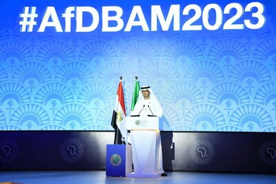 Dr Sultan Al Jaber addresses the African Development Bank Annual Meeting.