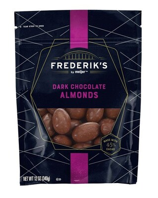 Frederik's Dark Chocolate Almonds - package front