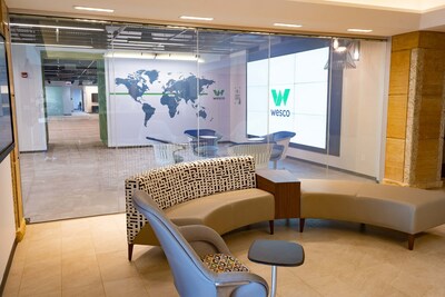 Collaboration space at Wesco's Innovation Center in Glenview, IL.