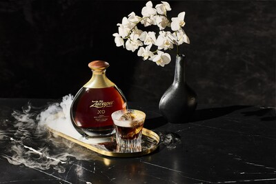 The XO on a Cloud - a decadent serve featuring Zacapa XO and topped with a whisper of smoke