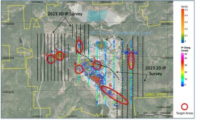 Figure 1: Drill program target areas (CNW Group/Copper Mountain Mining Corporation)