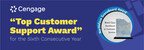 Cengage Receives Top Customer Service Award for Excellence in Supporting Students and Educators