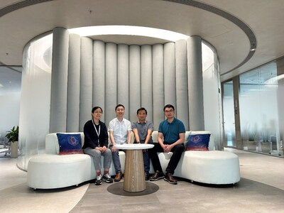 The founder team (from left: Dr. Linyu Shi, Dr. Hui Yang, Dr. Alvin Luk, and Dr. Xuan Yao) (PRNewsfoto/HuidaGene Therapeutics)