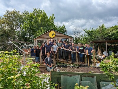 Learning Pool's Oxfordshire team assisted Farmability with erecting a greenhouse at a local farm.