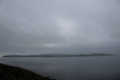 Cloud of volcanic ash? Just cloudy weather over the Isle of Cumbrae, west of Glasgow, in Scotland. Photo: MapAction.