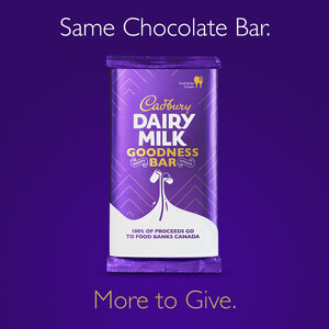 CADBURY matching donations with aim to provide 400,000 meals to Food Banks Canada with its limited-edition Cadbury Goodness Bar