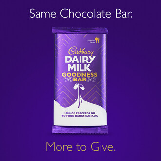 CADBURY introduces the Cadbury Goodness Bar to support Food Banks Canada. (CNW Group/Mondelez International, Inc.)