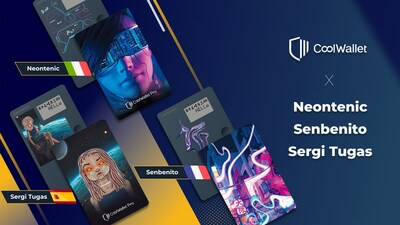  CoolBitX, the leading hardware wallet maker, is proud to announce the launch of an exclusive collection in celebration of CoolWallet Pro's anniversary. This eclectic special edition features three renowned international artists: Neontenic from Italy, Senbenito from France, and Sergi Tugas from Spain. The exceptional collaborations bring together the worlds of art and technology, offering users a truly unique and visually captivating experience.