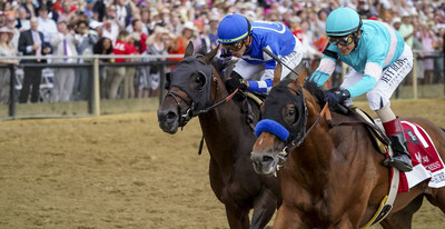 National Treasure ridden by John Velazquez wins 148th Preakness Stakes at Pimlico Race Course in Baltimore, MD photo credit Scott Serio, Eclipse/Sportswire/CSM