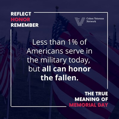 Cohen Veterans Network urges Americans to consider the true meaning of Memorial Day and shares ideas on how to honor the fallen and their families.