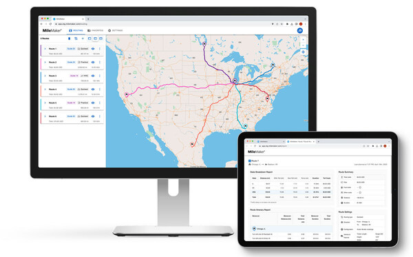 MileMaker, Powered by Rand McNally, Launches New Mileage and Routing Web App