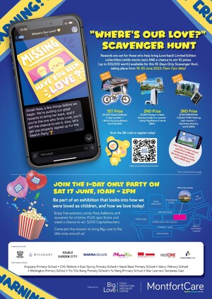 "Where's Our Love?" Scavenger Hunt to Raise Child Protection Awareness and Offer Prizes Worth Up to SGD 10,000