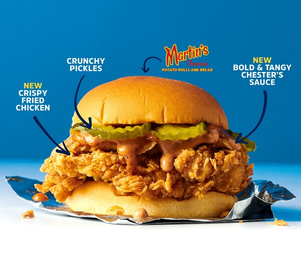 Chester’s Chicken has relaunched its fried chicken sandwich with a new bun, new bird, and new sauce. The new sandwich is built with a specially marinated and double-breaded whole breast fillet, topped with Chester’s bold and tangy award-winning signature sauce and crunchy crinkle cut dill pickles, all on a Martin’s® Famous potato roll.