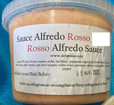 Sauce Alfredo Rosso (Groupe CNW/Ministre de l'Agriculture, des Pcheries et de l'Alimentation)