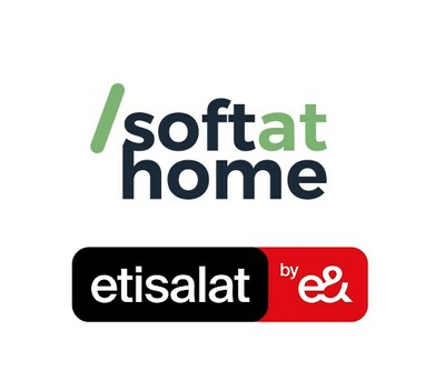 SoftAtHome and etisalat by e& Logo