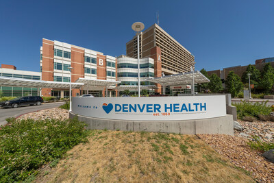 Denver Health building.