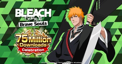Bleach: Brave Souls has reached a total of 75 million downloads worldwide. A 75 Million Downloads Celebration Campaign is being held from Wednesday, May 31 to celebrate this milestone.