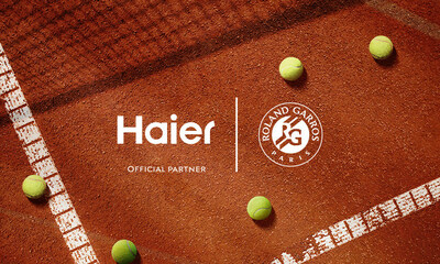 Haier Smart Home becomes Official Partner of the Roland-Garros tournament. (PRNewsfoto/Haier Smart Home)