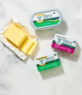 New Truly Grass Fed Natural Creamy Butter Packaging Features Magenta and Green Colors to Help Differentiate On-Shelf