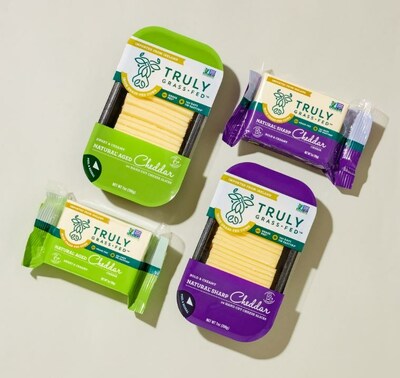New Truly Grass Fed Cheddar Packaging highlights key product attributes