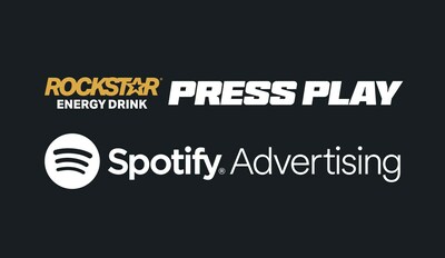 Rockstar Energy Drink partners with Spotify to celebrate the launch of its new brand platform, 'Press Play'.