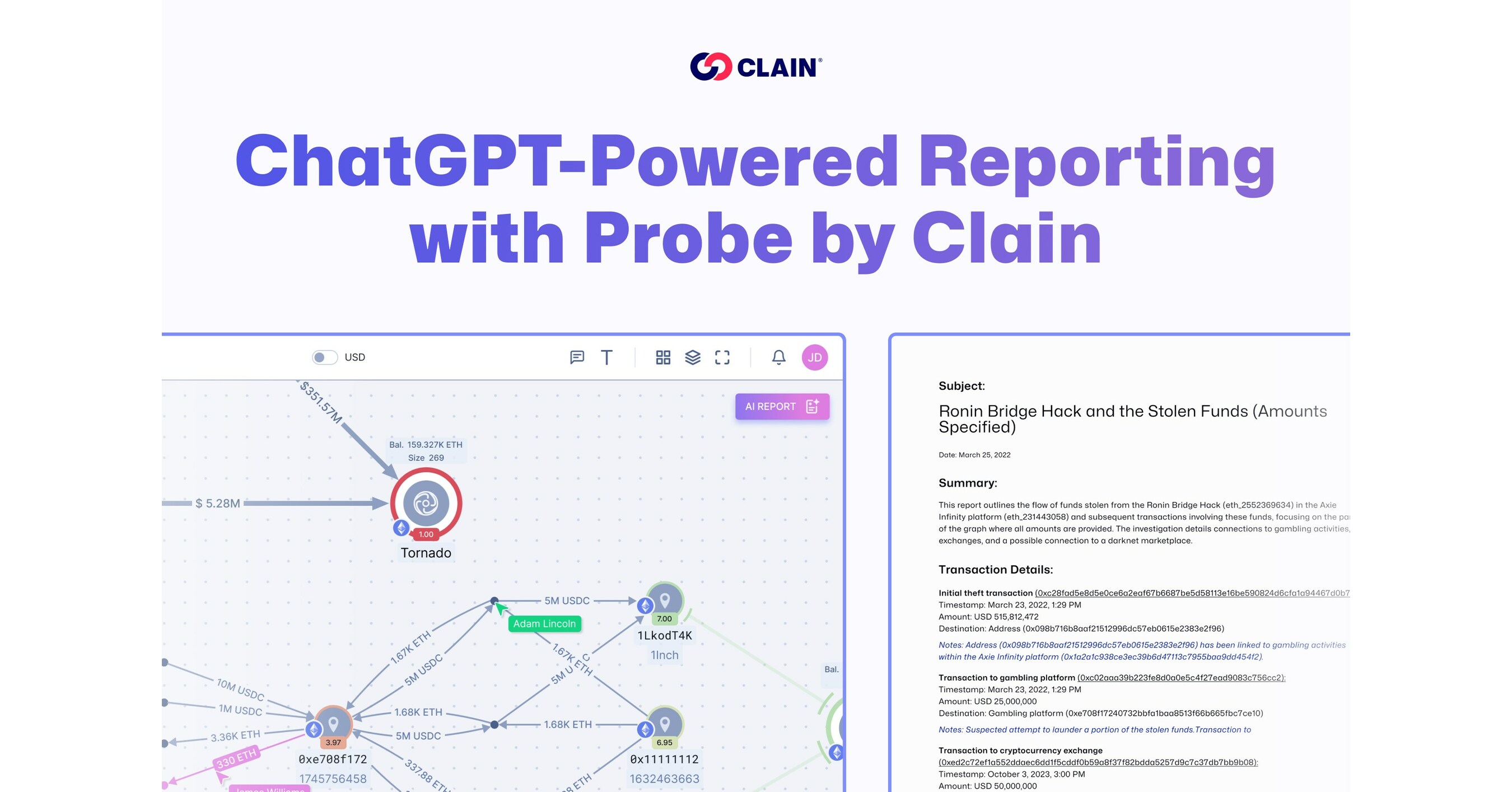 Clain Integrates ChatGPT4 API into Probe, Revolutionizing Cryptocurrency Investigation