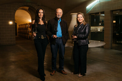 Winery Proprietors Darioush and Shahpar Khaledi with their daughter, Sally Khaledi