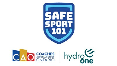 Safe Sport 101 presented by Coaches Association of Ontario & Hydro One Inc. (CNW Group/Coaches Association of Ontario)