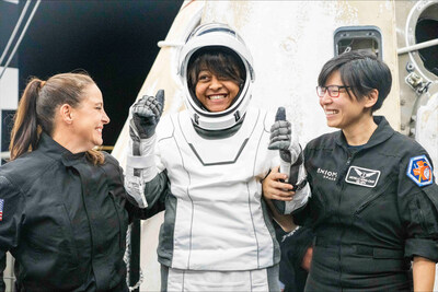 The first Arab female astronaut, Rayyanah Barnawi lands safely after completing the successful AX-2 mission which conducted pioneering scientific research in space.
