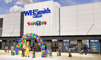 Toys"R"Us shop-in-shops to open in 9 WHSmith High Street stores including York as exterior rendering showcases.