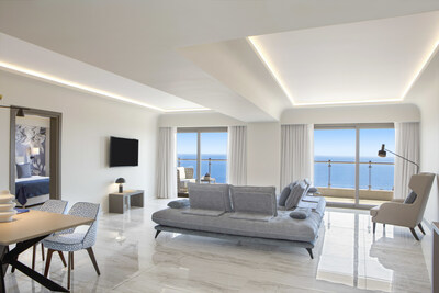 Ajul Luxury Hotel & Spa Resort offers executive suites with spacious accommodations overlooking the Aegean Sea.