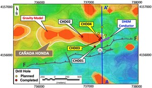 PAN GLOBAL INTERSECTS HIGH GOLD GRADES AND COPPER MINERALIZATION NEAR SURFACE AT CAÑADA HONDA TARGET IN THE ESCACENA PROJECT, SPAIN
