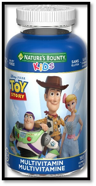 Nature’s Bounty Kids Disney/Pixar Toy Story (180 gummies) (CNW Group/Health Canada)