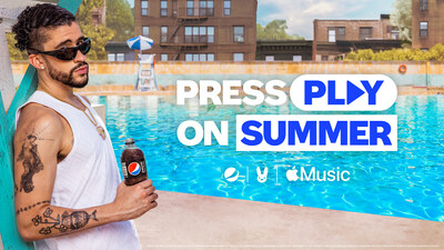 Pepsi and Bad Bunny drop new commercial featuring his hit track "WHERE SHE GOES" as part of the "Press Play On Summer" program.