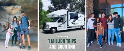 An Irvine, California-based family of four – Floris Gierman, his wife, Jennifer, and their daughters, Sadie and Zoey – made the 1 millionth Outdoorsy booking. (Left) The Gierman’s RV trip is being hosted by Outdoorsy RV owner Marisol Hill, who started listing one RV on Outdoorsy in 2019 and has since expanded her business to eight RV listings, completed over 400 bookings, and earned more than $500K in revenue from Outdoorsy rentals alone. (Right)