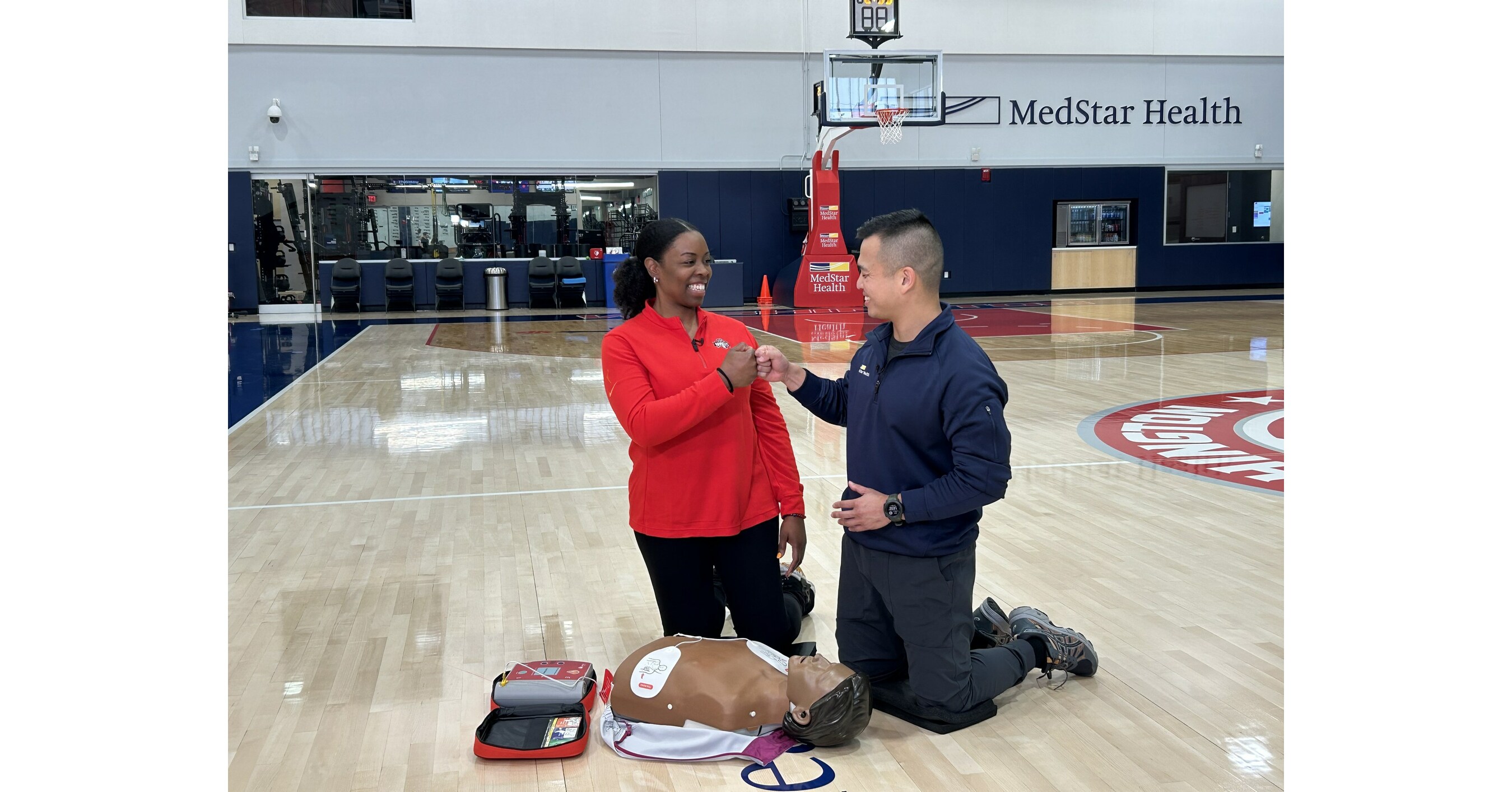 MedStar Health Teams up with Local Sports Figures to Teach CPR and AED
