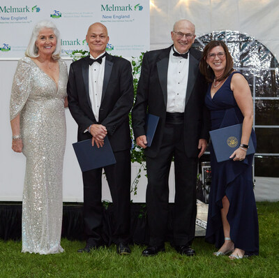 Rita M. Gardner, Frank L. Bird, Peter Troy, and Helena Maguire, founders of Melmark New England, gathered to celebrate its twenty-fifth anniversary year along with hundreds of honored guests.