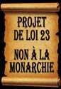 PROJET DE LOI 23 - NON  LA MONARCHIE (Groupe CNW/Fdration du personnel de soutien scolaire (FPSS-CSQ))