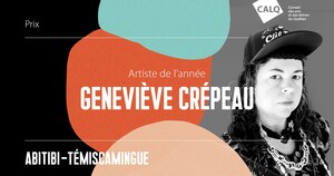 Geneviève Crépeau reçoit le Prix du CALQ - Artiste de l'année en Abitibi-Témiscamingue