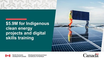 Minister Sajjan announces $5.9M for Indigenous clean energy projects and digital skills training (CNW Group/Pacific Economic Development Canada)
