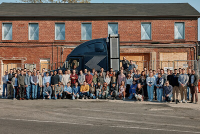 Amogy team and Amogy's ammonia-powered, zero-emission semi-truck