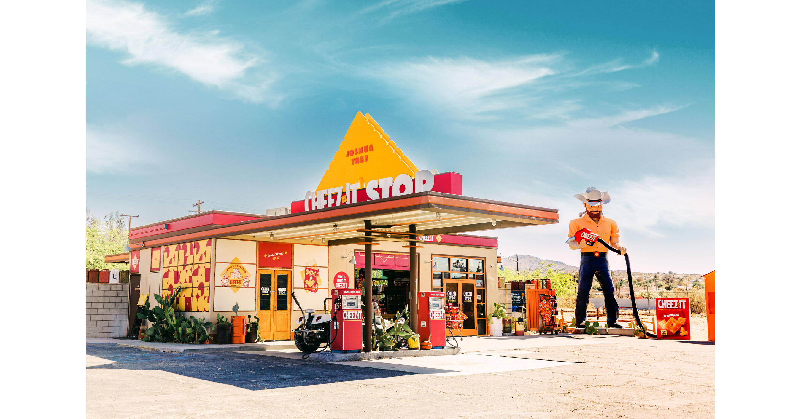 INTRODUCING THE CHEEZIT® STOP FEATURING 'THE WORLD'S FIRST AND ONLY