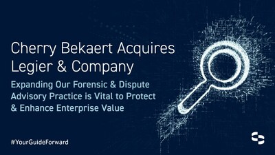 Cherry Bekaert is pleased to announce the acquisition of Legier & Company, a boutique forensic and litigation consulting firm. 

The acquisition of Legier is a strategic step that provides the foundation to build Cherry Bekaert's forensic accounting and dispute advisory offerings in the U.S. and meet the escalating demand in the market.