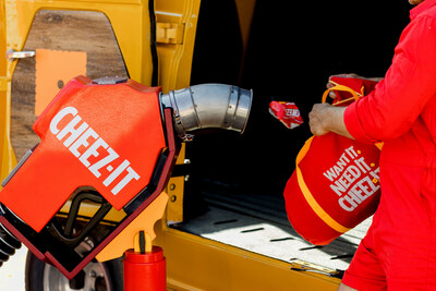 INTRODUCING THE CHEEZ-IT® STOP — FEATURING ‘THE WORLD’S FIRST AND ONLY CHEEZ-IT PUMP’ THAT LITERALLY FILLS YOUR CAR WITH CRACKERS.