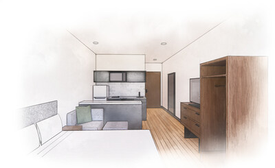 Project MIDX Studios room rendering