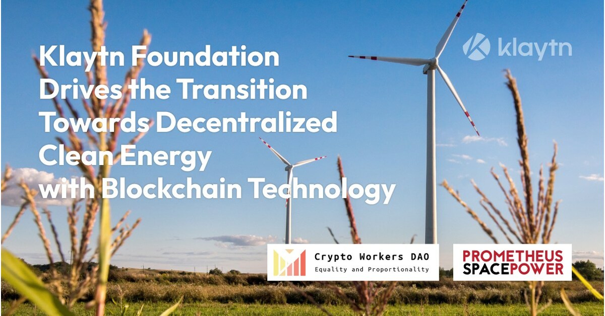 The Klaytn Foundation is driving the transition to decentralized clean energy with blockchain technology