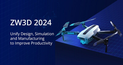 ZWSOFT released ZW3D 2024, the latest version of its comprehensive 3D CAD/CAE/CAM solution.