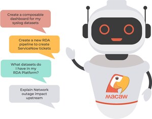 CloudFabrix Announces the Availability of "Macaw - The Generative AI Assistant" and Edge Enhancements with its Low Code RDAF Platform Release