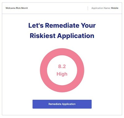 Application Risk Management presents an overall application “risk score” to help prioritize the investment of resources along with guidance on remediation